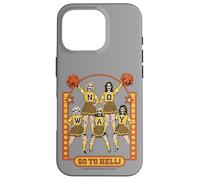 Go to Hell! Skull Cheerleader Retro Funny Adult Humor Case for iPhone 16 Pro