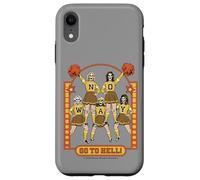 Go to Hell! Skull Cheerleader Retro Funny Adult Humor Case for iPhone XR