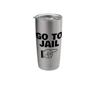 Go to Jail Finger Pointing GO to Jail Stainless Steel Insulated Tumbler