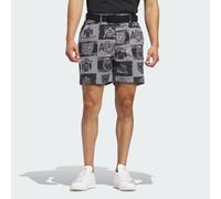 adidas Performance Mens Go-To Printed Shorts - Brown Cotton - Size Small