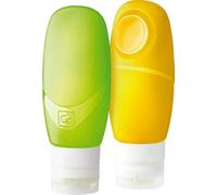 Go Travel Bottles for Toiletries - Squeezy Leakproof 2 Pack, 100ml