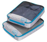 Go Travel Clothes/Garment Suitcase Packing Cubes - Large Capacity, Lightweight and Breathable - 2 Piece Set (Ref 285.101)