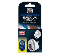 Go Travel EU-UK USB C Adaptor 25 Watts