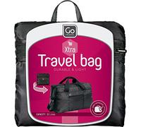 Go Travel Foldaway Holdall - Lightweight Overnight Bag, Extra Large | Packs flat into its own pocket as a spare weekend bag - roomy extra hand luggage for trips, the gym and shopping. Ref 855.