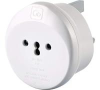 Go Travel Italian to Swiss Plug Adapter, earthed & compact | Keeps phones, tablets and devices charged wherever you go abroad - a reliable mains adaptor for holiday trips. Ref 548.101.