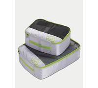 Go Travel Set of Two Deep Packing Cubes - Green, Green