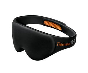 Go Travel Sleep Mask - Ultimate Comfort Soft Blackout Blindfold, Black | Blocks out light for deep, restful sleep on flights, at home or on night shifts - soft, contoured & adjustable. Ref 722.101.