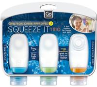 Go Travel Squeezy 60ml Cabin Approved Bottles for Liquids -3 Per Pack (Ref 662)