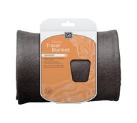 Go Travel Cosy Soft Lightweight & Rollable Washable Travel Blanket (Ref 466.101) (Dark Grey)