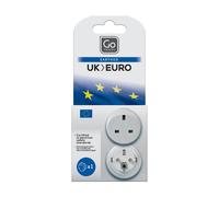 Go Travel UK-EU Adaptor - Adaptors - Assorted - 707213 - 5016326005242