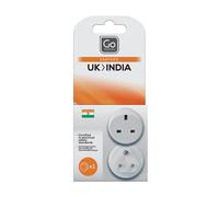 Go Travel UK-India Adaptor - Adaptors - Assorted - 733298 - 5016326605329