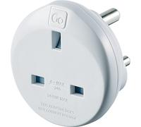 Go Travel UK to India Earthed Compact Travel Power Adaptor Convertor (Adapter Ref 532)