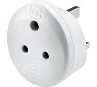 Go Travel UK to India Plug Adapter, earthed & compact