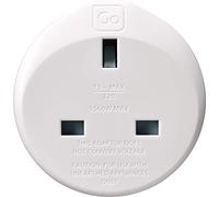 Go Travel UK to Japan and USA Plug Adapter, earthed & compact | Keeps phones, tablets and devices charged wherever you go abroad - a reliable mains adaptor for holiday trips. Ref 531.101.