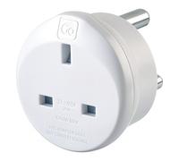 Go Travel UK to South Africa Plug Adapter, earthed & compact | Keeps phones, tablets and devices charged wherever you go abroad - a reliable mains adaptor for holiday trips. Ref 530.101.