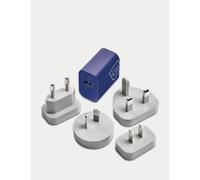 Go Travel Worldwide USB A & C Charger Blue