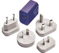 Go travel worldwide usb-a to c charger, Blue