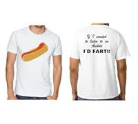 Go-Tshirts Adults Captain Spaulding Wanted to Listen I'd Fart 1000 Corpses Unisex White T-Shirt [XXL]