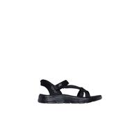 GO WALK FLEX SANDAL Slip-Ins Heather Quarter Strap Sandal Black Skechers Black 4