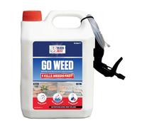 Go-Weed Garden Weed Killer 5L - Glyphosate-Free Acetic Acid Formula with Sprayer & Hose - Fast Acting Patio, Path, Driveway & Garden Weed Control - Covers 50 sq/m - Pet Friendly Once Dry