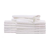 Go West 30 x 50 cm Combed Cotton Guest Towel, Pack of 12, White