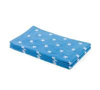 Go West Star Jaquard Hand Towel, Blue, Pack of 3