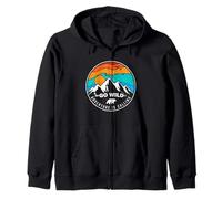 Go Wild Adventure is calling mountains gift Zip Hoodie