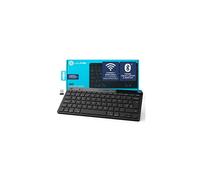Go Wireless Keyboard - Small Bluetooth Keyboard, USB Dongle & Bluetooth Multi Device Connectivity, Compatible with Apple/Windows/Tablet/iPad/PC/Laptop