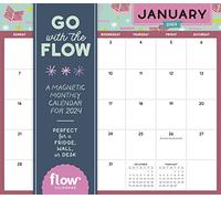 Go with the Flow: A Magnetic Monthly Calendar 2024: A Magnetic Monthly Calendar for 2024