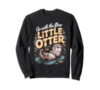 Go With the Flow Little Otter Sea Otter Wildlife Sweatshirt