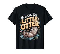 Go with the Flow Little Otter Sea Otter Wildlife T-Shirt