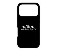 Go With The Qi Funny Chi Gong Exercises For A Qigong Lover Case for iPhone 17 Pro
