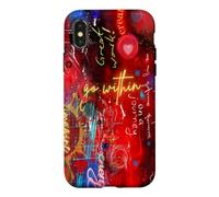 Go Within Abstract Typography Inspirational Art Case for iPhone X/XS