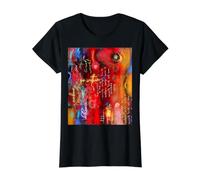 Go Within Abstract Typography Inspirational Art Value Graphic T-Shirt, Women, Black, XL