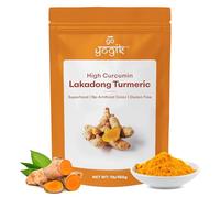 Go-Yogik Lakadong Turmeric Powder-450g, High Curcumin (7-9%) |Lab Tested, Traditionally Grown, Sun Dried, Stone Grounded-Himalaya Turmeric |Direct from India.