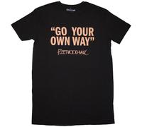 Go Your Own Way T-Shirt Dress Fleetwood Mac Black XL
