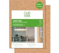 Go4Cork Cork Sheet - 2 Pack, 61 x 91.5 x 0.95 cm | Premium Eco Cork | Multipurpose for Crafts & Home, Classroom & Office Organisation Decor | Anti-Slip & Easy to Use | Heat Insulation & Soundproofing