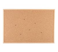 Go4Cork Framed Cork Bulletin Board - 35.4”x 23.6” | Premium Double-Sided Pine Frame Eco Cork Memoboard | Office, Home & Classroom Organization Decor | Pushpins & Set Up Accessories Included