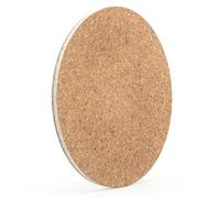 Go4Cork Round Frameless Premium Cork Laminated Bulletin Board, 43x1cm