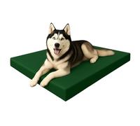 Go4Demand Waterproof Orthopedic Dog Bed Cushion 95x70x5cm Pet Mattress, Soft Fiber Fill, Comfortable Pet Bed for Dogs & Cats Indoor/Outdoor Use Removable Washable Cover (Green)