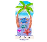 Goa India Fridge Magnet Travel Souvenir Resin Tropical Beach Flip Flop Style Home Decoration Classic Landmark Craft