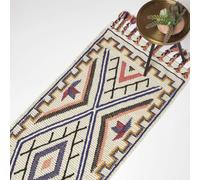 Goa Multi Colour Kilim Runner Wool Rug 66 x 200 cm Homescapes Multi 66cm x 200cm