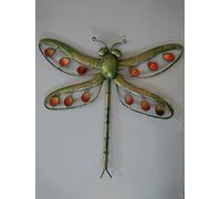 goaa.co.uk Metal Wall Art Glitter Dragonfly Large (Green)