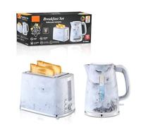 GOABXYEN 2-in-1 Home Kettle & Toaster Combo | Anti-Dry Burn Technology | Stainless Steel Construction | Space-Saving Kitchen Essentials XXZ