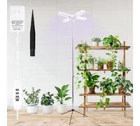 GoaePode Grow Lights for Indoor Plants LED Floor Plant Light with Stand 3 Color Modes Grow Lamp with 10 Brightness Full Spectrum Plant Grow Light Adjustable Height for More Plants