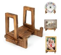 GoaePode Plate Stand for Display Wooden Display Stand for Photo Picture Frame Stands Wooden Plates Stands Decorative Plates Dish and Tabletop Art for Weddings Home Decoration Birthday Tables