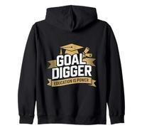 Goal Digger Graduation Bachelor Master Goal Digger Zip Hoodie