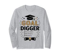 Goal Digger Graduation Checklist Design Long Sleeve T-Shirt