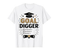 Goal Digger Graduation Checklist Design T-Shirt