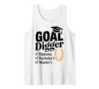 Goal Digger Inspirational Masters Degree Graduation Graduate Tank Top